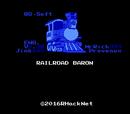 Railroad Baron - Famicom Boardgame (English translation) Title Screen